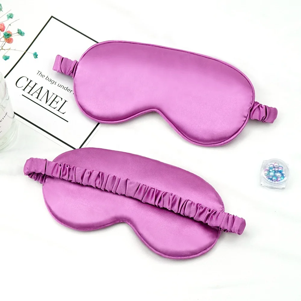 

Amazon Hot-selling Multi Colors 100% satin travel eye masks sleep satin eyemasks, Customized