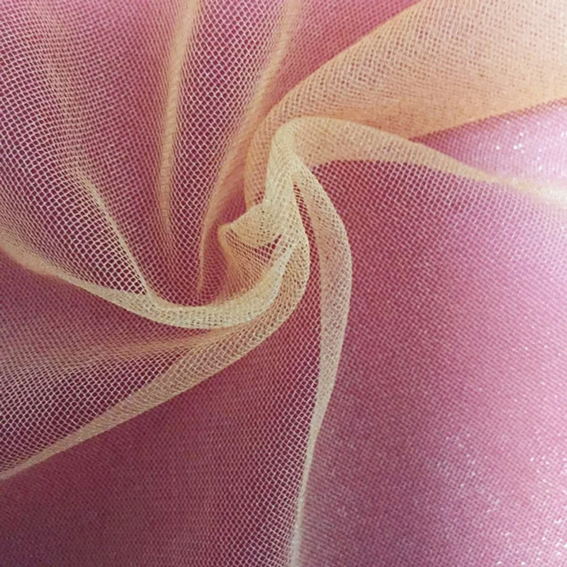 
Glitter Soft Nylon American Tulle Mesh Fabric for Tutu Bridal Wedding Dress Decoration 