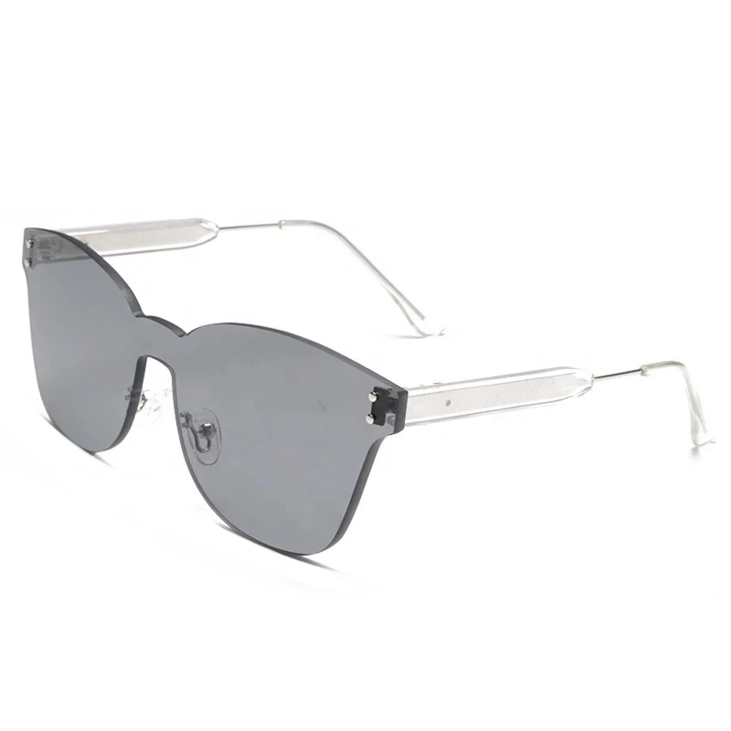 

Colorful nylon one piece lens sunglasses for women and men