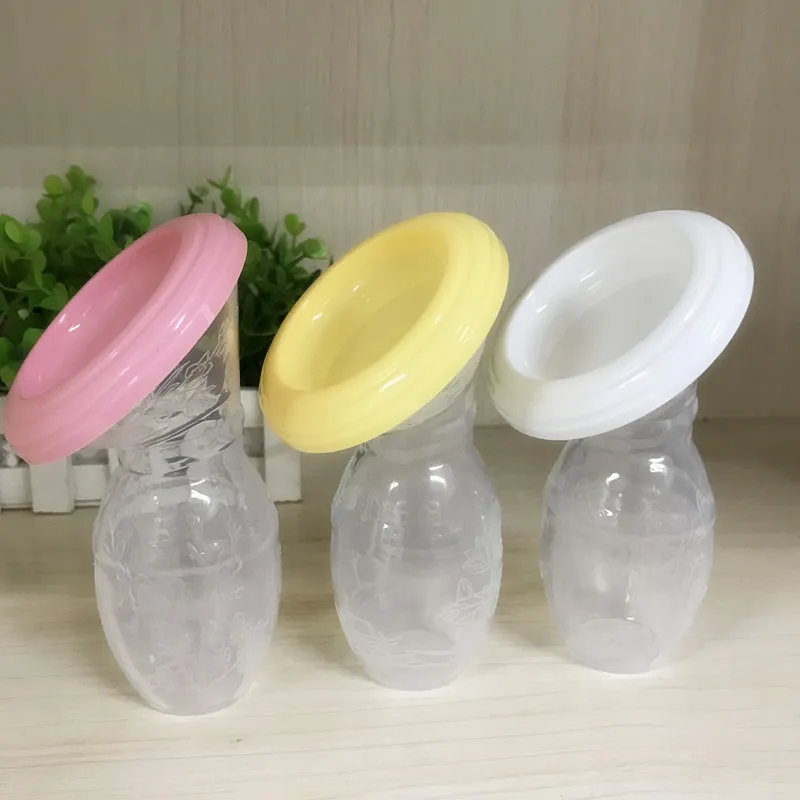 

Amazon Hot Sale Manual Breast Pump 90ml OPP Bag Package Silicone Pump Breast Safety Breast Feeding Pump