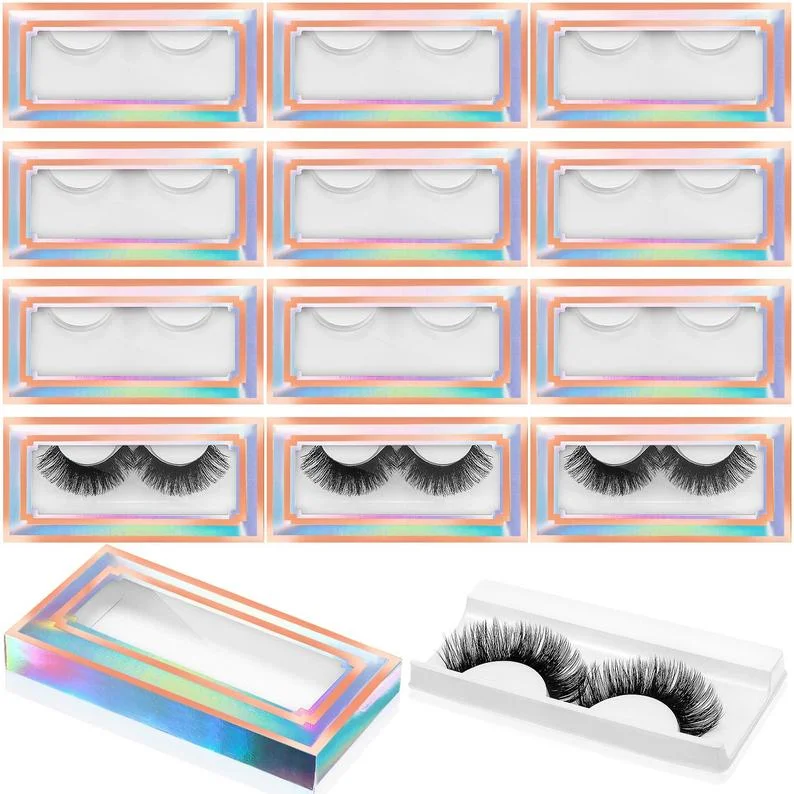 

Best Selling Faux Mink lashes Natural Synthetic Eyelashes And custom lashbox packaging free sample eyelashes, Black color