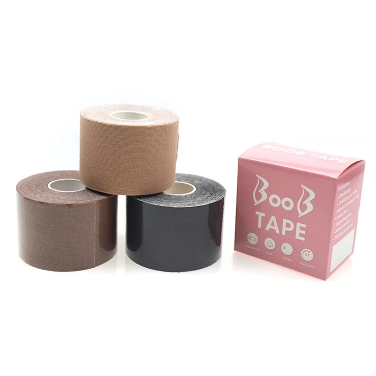 

Boob Tape Bras For Women Adhesive Invisible Bra Nipple Pasties Covers Breast Lift Boob Tape with box, Skin,light skin,black white,coffee