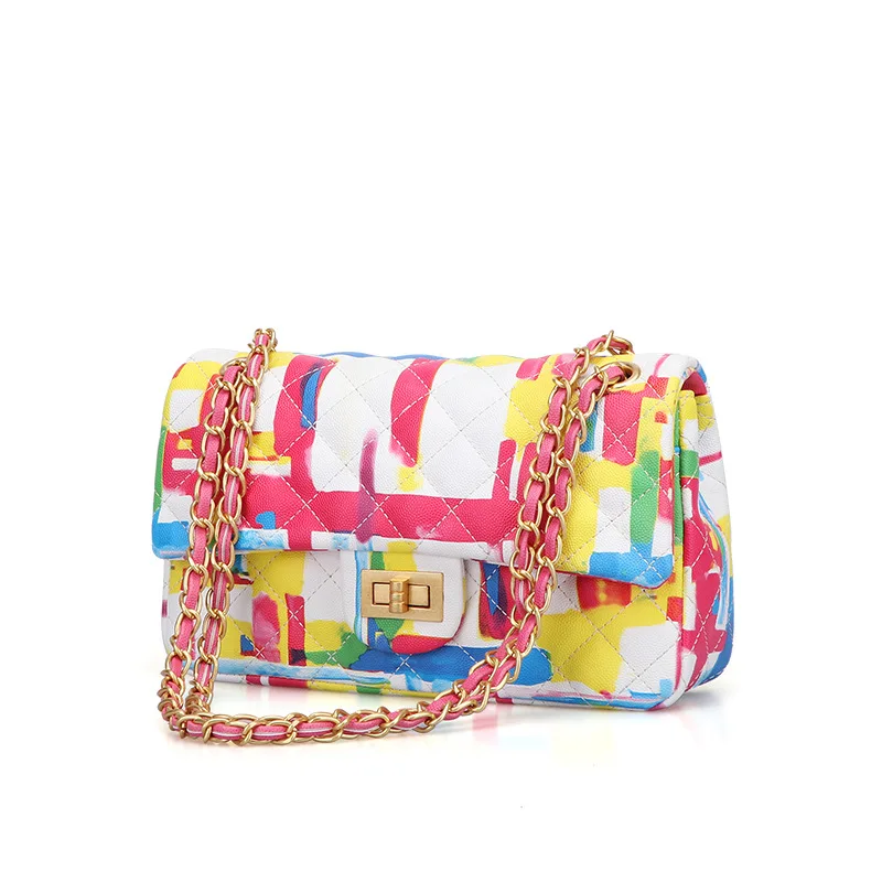 

Cheap Factory Price Neoprene Luxury Handbag For Designer Crossbody Lady Shoulder Bag Bags Women Handbags Ladies, Rainbow