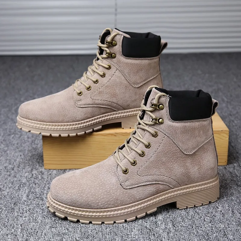 

Men's High Top Boots Ankle Dr Martin Booties Fashion Casual Shoes for Men Sneakers Man Botas Hombre Footwear Male, Optional