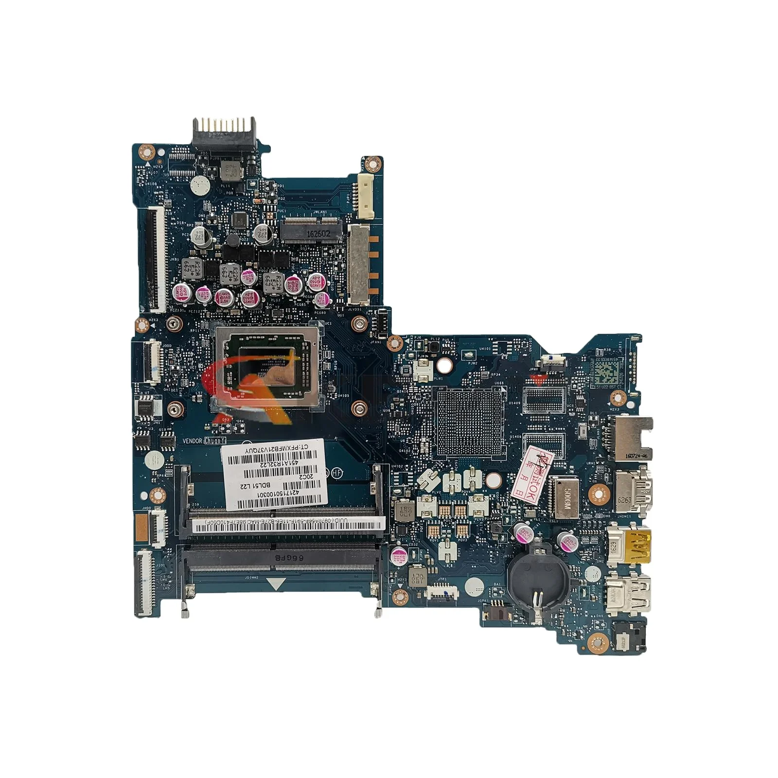 

FOR HP 15-BA 15Z-BA Laptop Motherboard BDL51 LA-D713P 854957-001 854957-601 909256-001 MAINBOARD With A10-9600P CPU