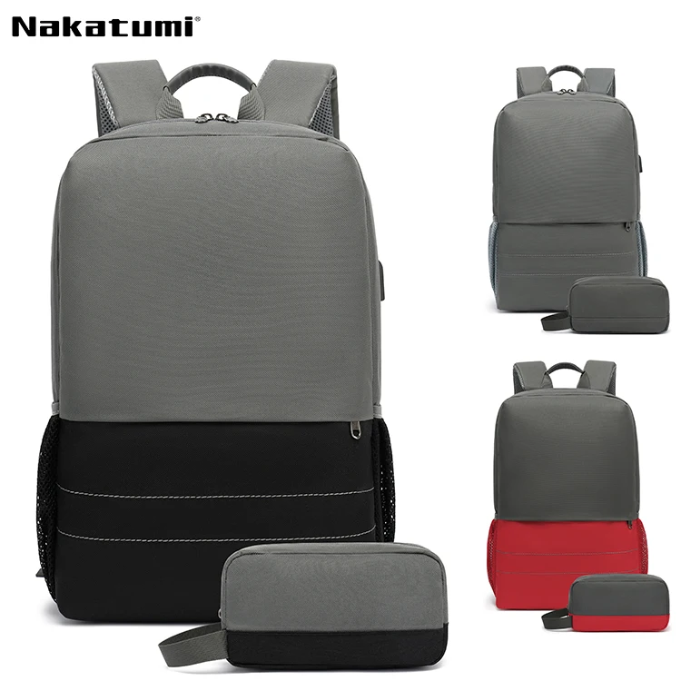 

Nakatumi Laptop Backpack Waterproof Rucksack Laptop Computer Business Backpack with USB