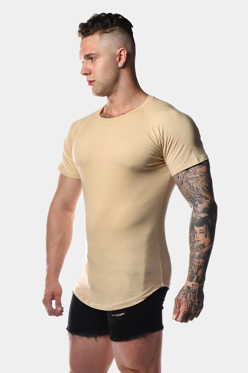 custom logo t shirt muscle fit men t shirt scoop t shirt