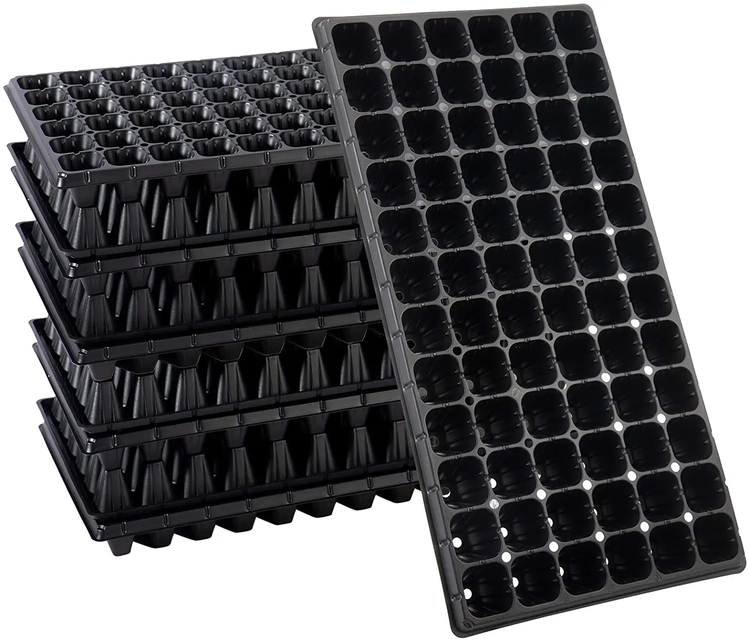 

50 72 Cell Seedling Tray Eco-friendly Nursery Propagation Trays With PP Material