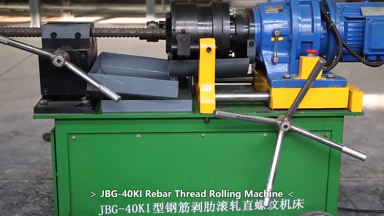 Easy Operate Manual Operated Rebar Thread Rolling Machine Reinforced