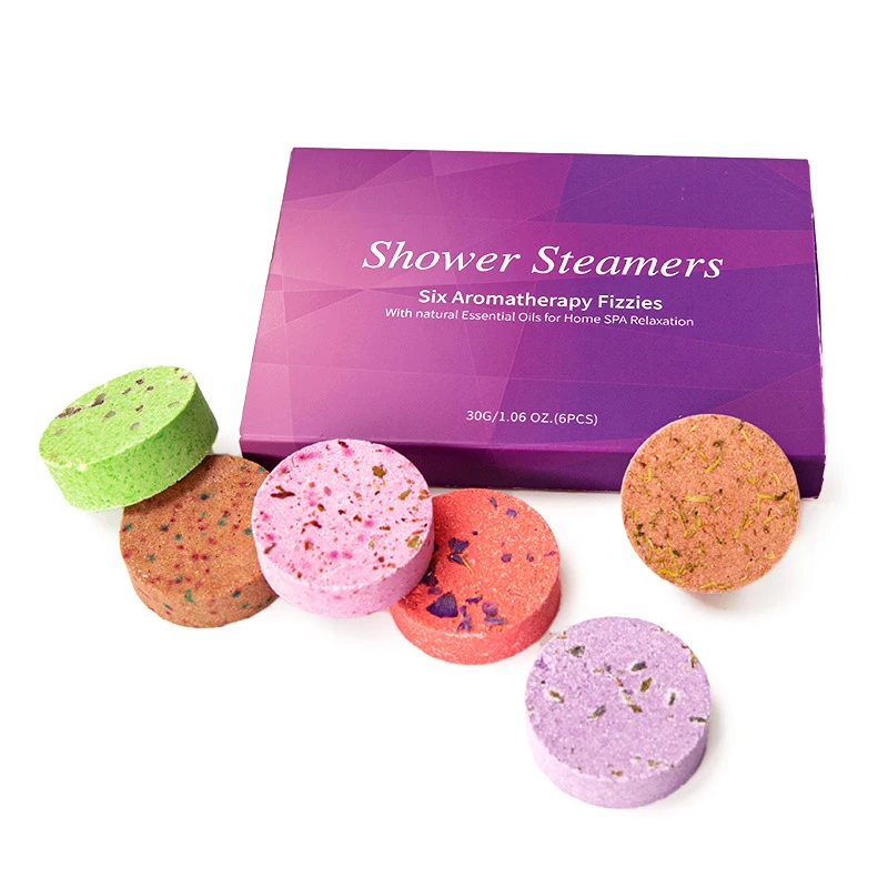 

Oem Private Label With Pure Essential Oil Bath Bomb Shower Tablets Aromatherapy Shower Steamers