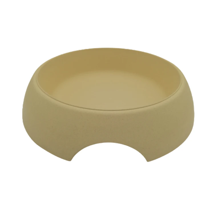 

2030108 Eco friendly bamboo fiber pet cat dog bowl for beach