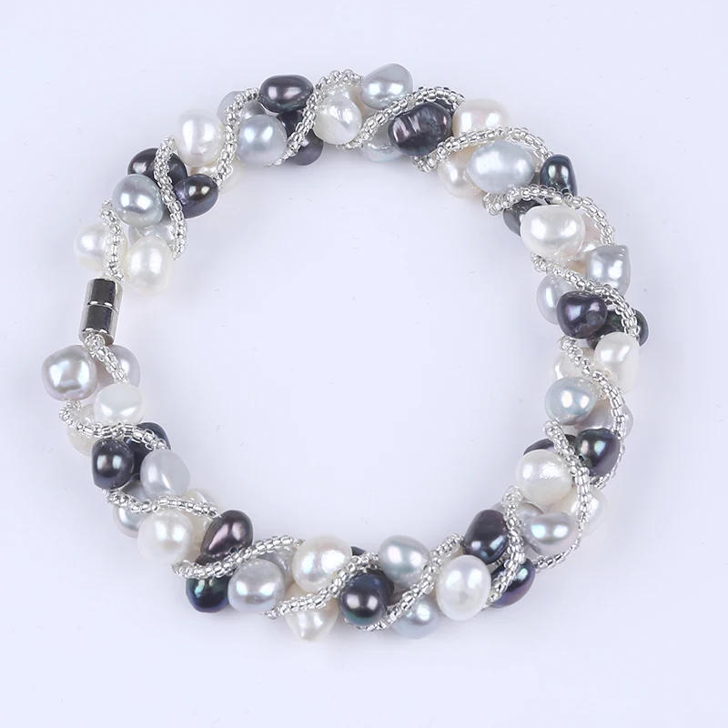 Wholesale Freshwater pearl Jewelry Sets Necklace Bracelet Jewelry Sets