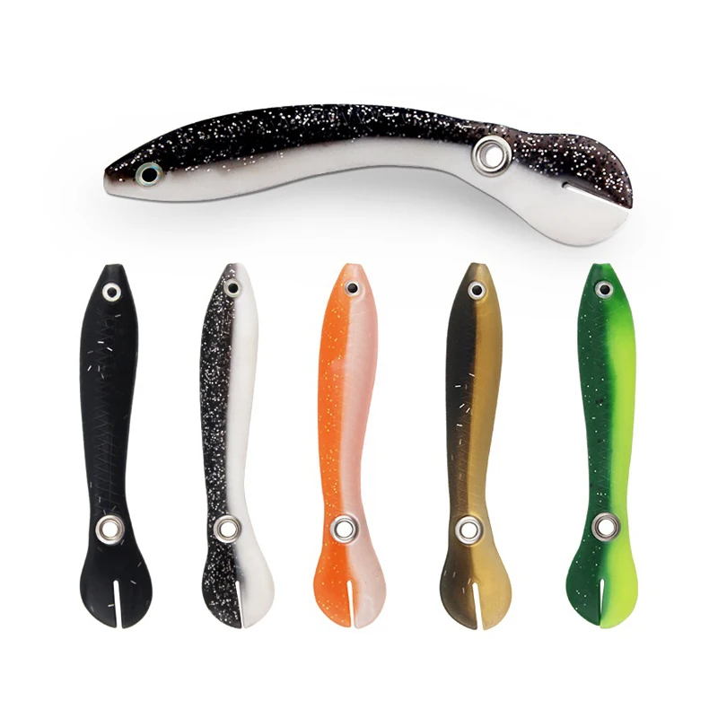 

New Wholesale simulation 10cm/6g small loach Artificial worm lures soft plastic fishing lure baits soft lure, 5 colors
