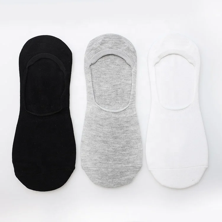 

Wholesale bulk production disposable low cut ankle socks black white gray mens business socks, Custom color