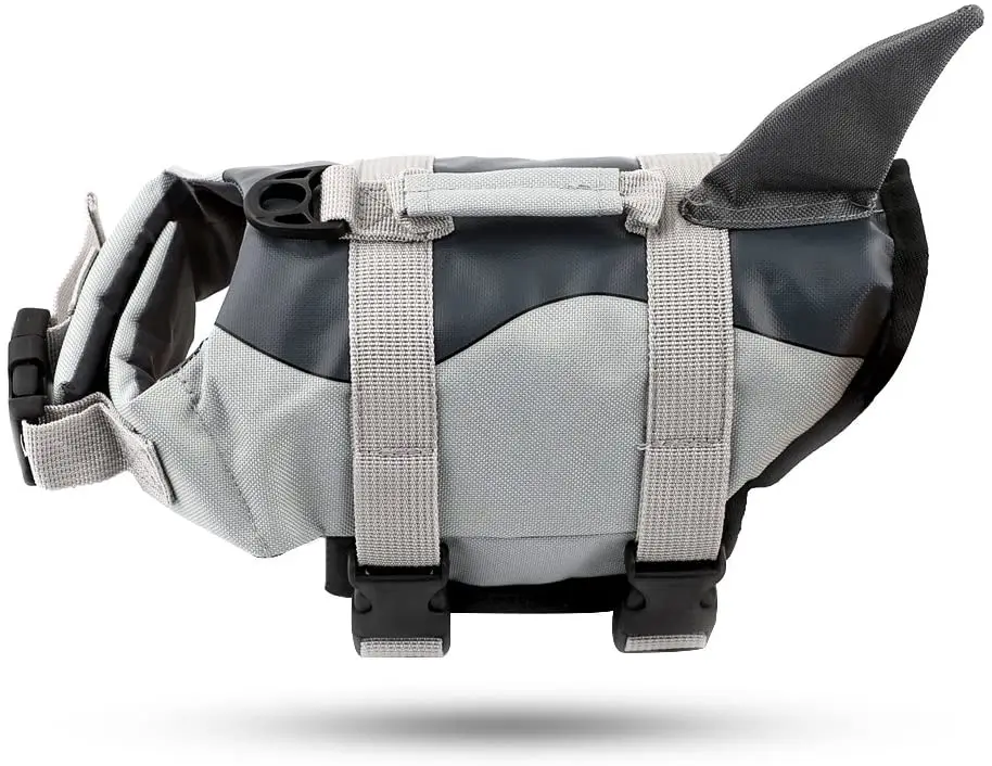 

Hot selling Dog Life Jacket Adjustable Reflective Safety Pet Swimming Vest with Handle For All Size Dogs