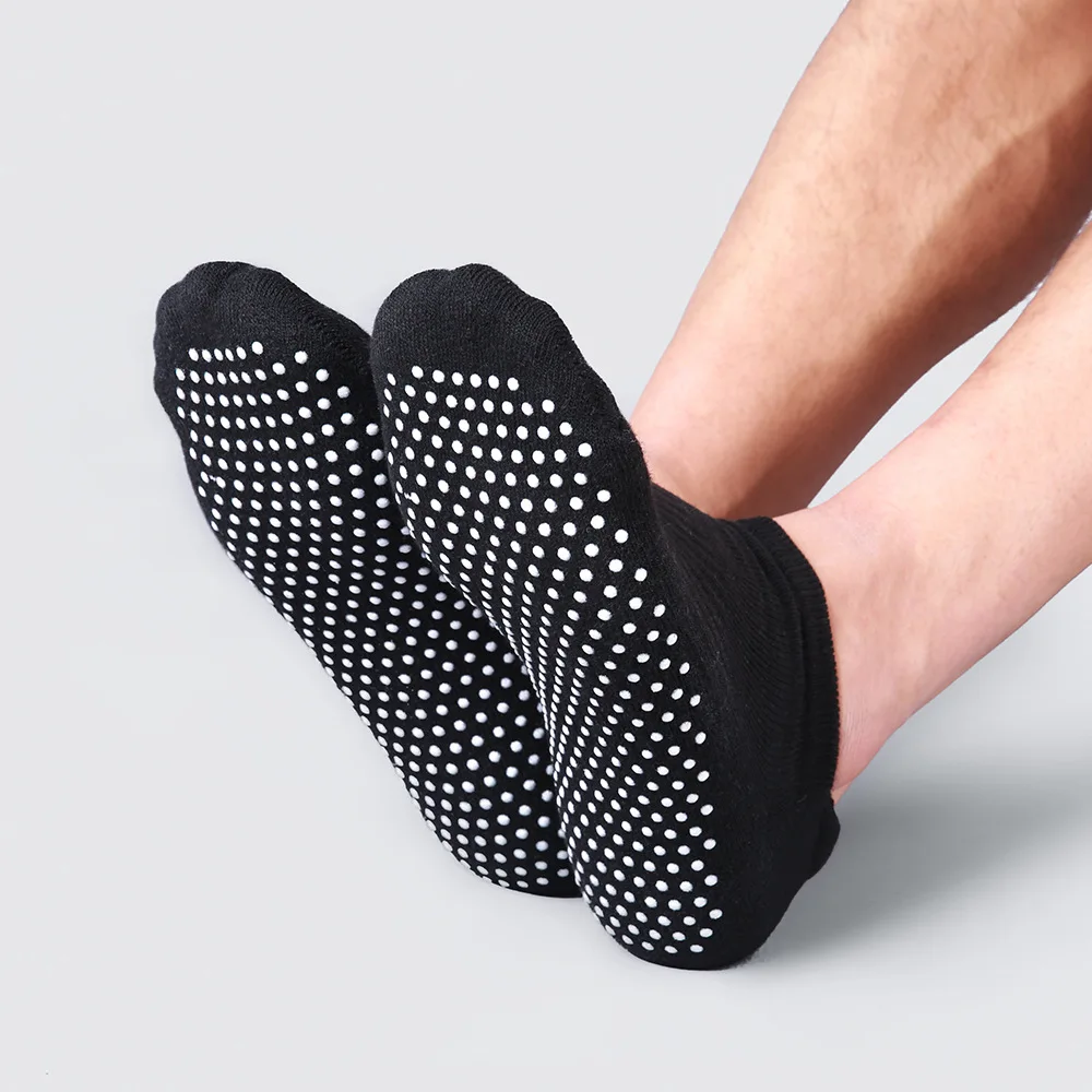 

Custom Gym Adults Sport Socks Anti Slip Silicon Gel Yoga Jump Trampoline Grip No Show Socks Non Slip, Picture