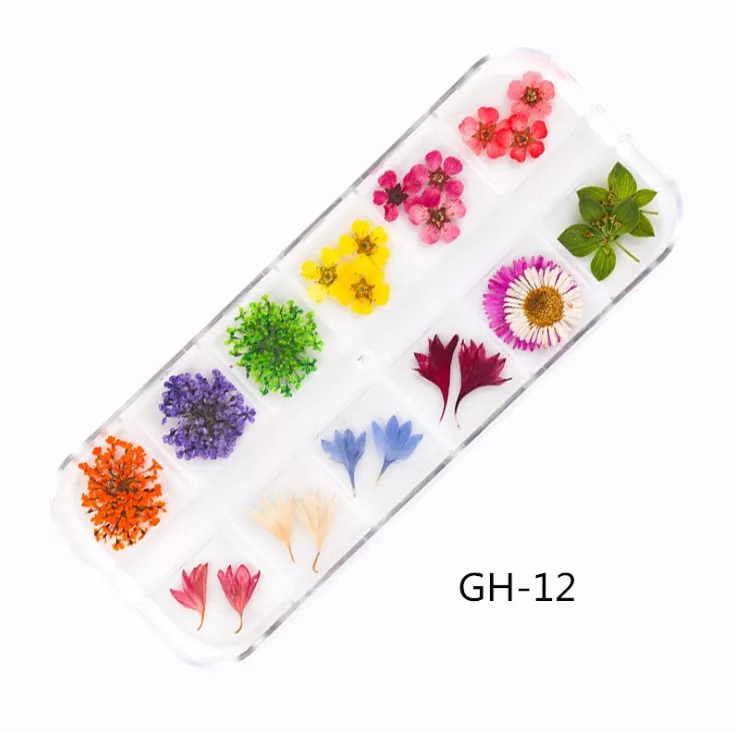 

New Style Japan style beauty nail Ornaments Natural Nail DIY Sticker Decor Colors Dried Flowers for Nail Art