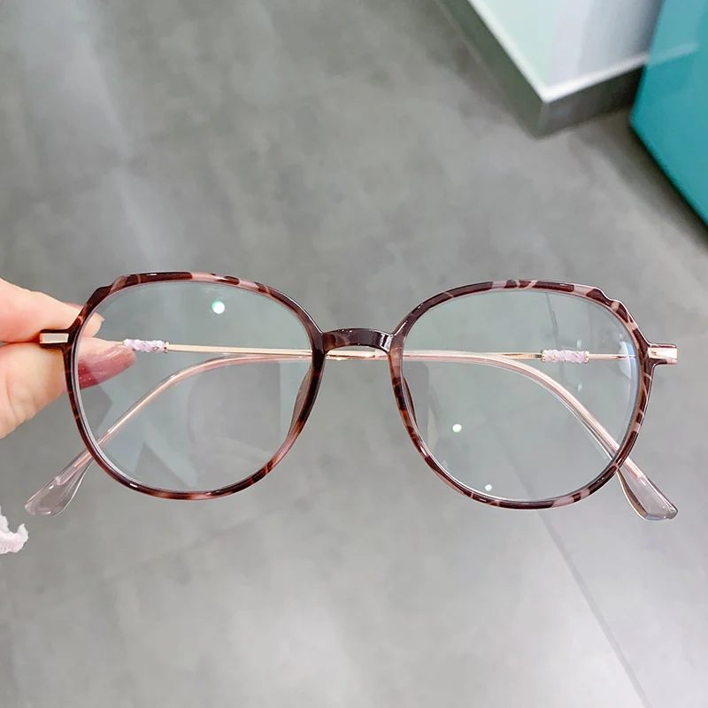 

Designer Round Big Frames Anti Blue Light Blocking Optical Glasses Eyeglass, 5 colors or customized