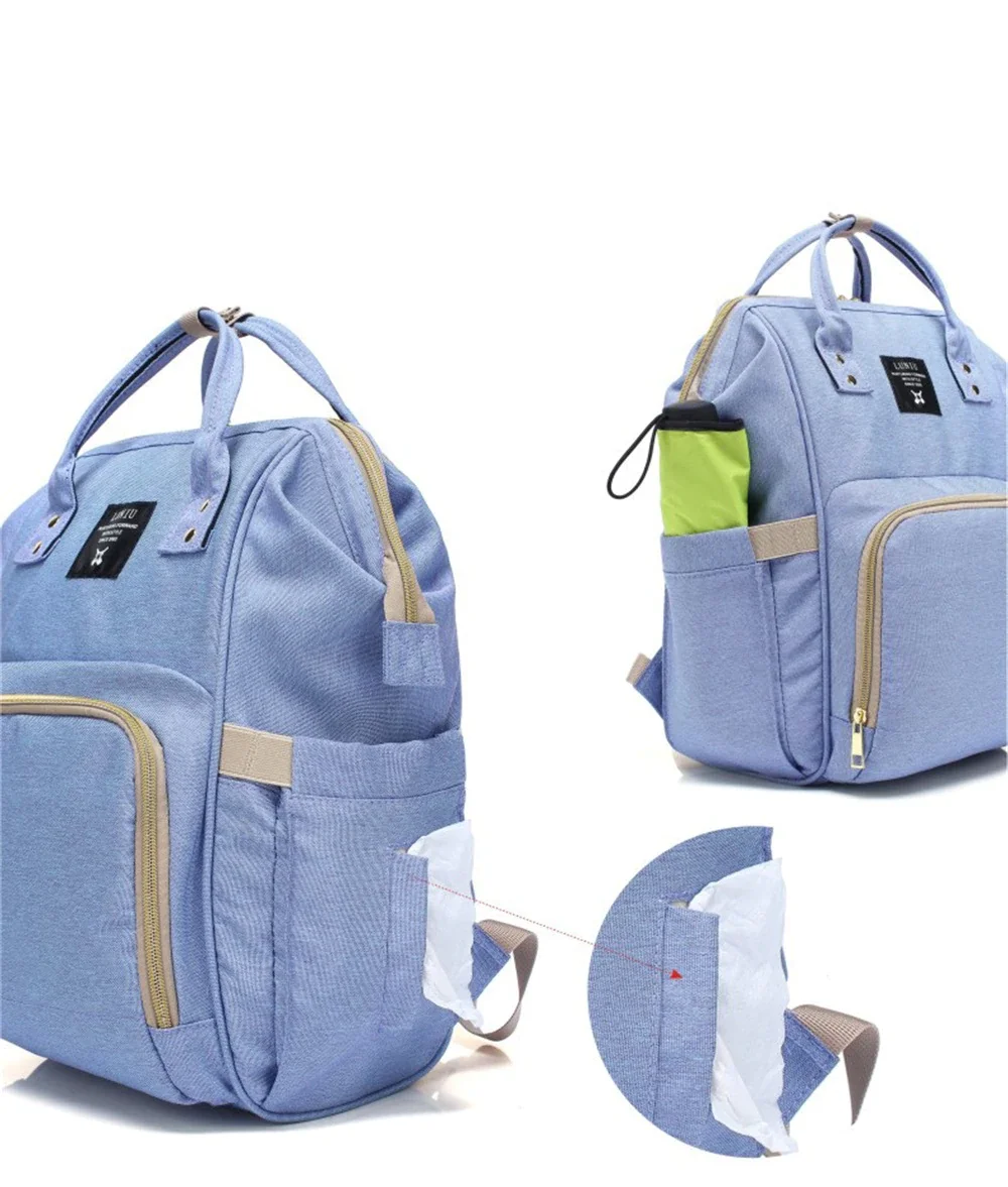 product-GF bags-New Arrival Multi-Function Poly Waterproof Mommy Baby Diaper bag Outdoor travel Port-1