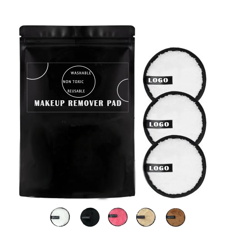 

Round Shape Makeup Remover Sponge puff Magic make-up remover pad Reusable Cleaning Tool, Pink,brown,khaki,black,brown