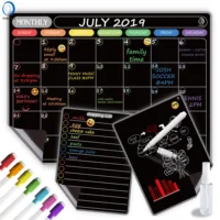 

10.5P-1 Erasable calendar fridge magnetic calendar magnetic fridge notepad with pen