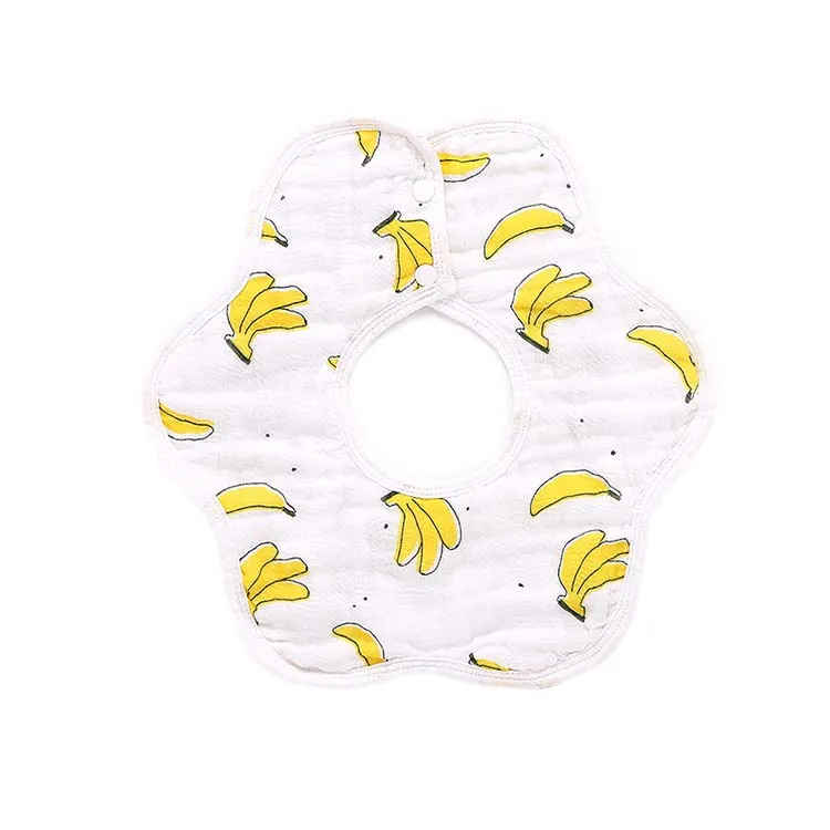 

China Hot Sale Super Soft Cotton Baby Bibs Adorable Children Cute Cartoon Cotton Baby Bibs, Customized color