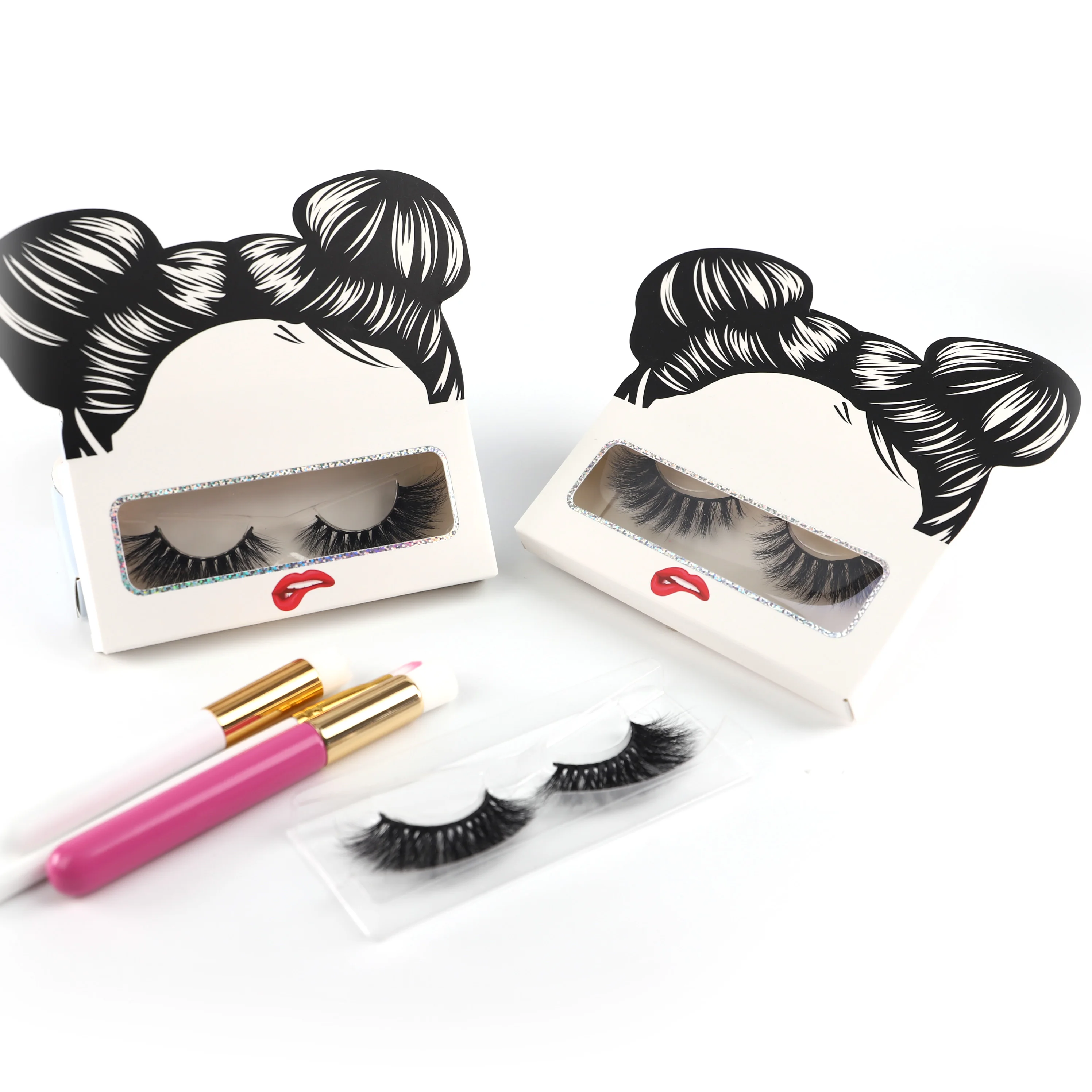 

wholesale Luxury 3D 25mm mink lashes siberian with custom hot style box