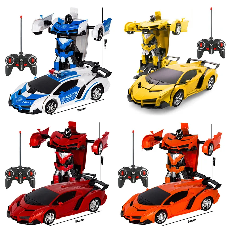 

2 in 1 Electric Robot Transformation Car Deformation Car Children Toys Outdoor Remote Control Sports Model Toy Christmas Gift