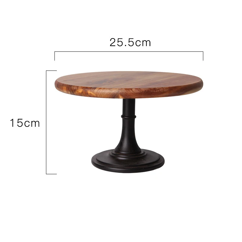 

Hot sale wedding acacia wooden cake stand