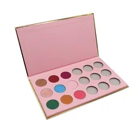 

Empty Eyeshadow Case Cardboard High Shinning No Logo No Label 18 Color Eyeshadow Palette