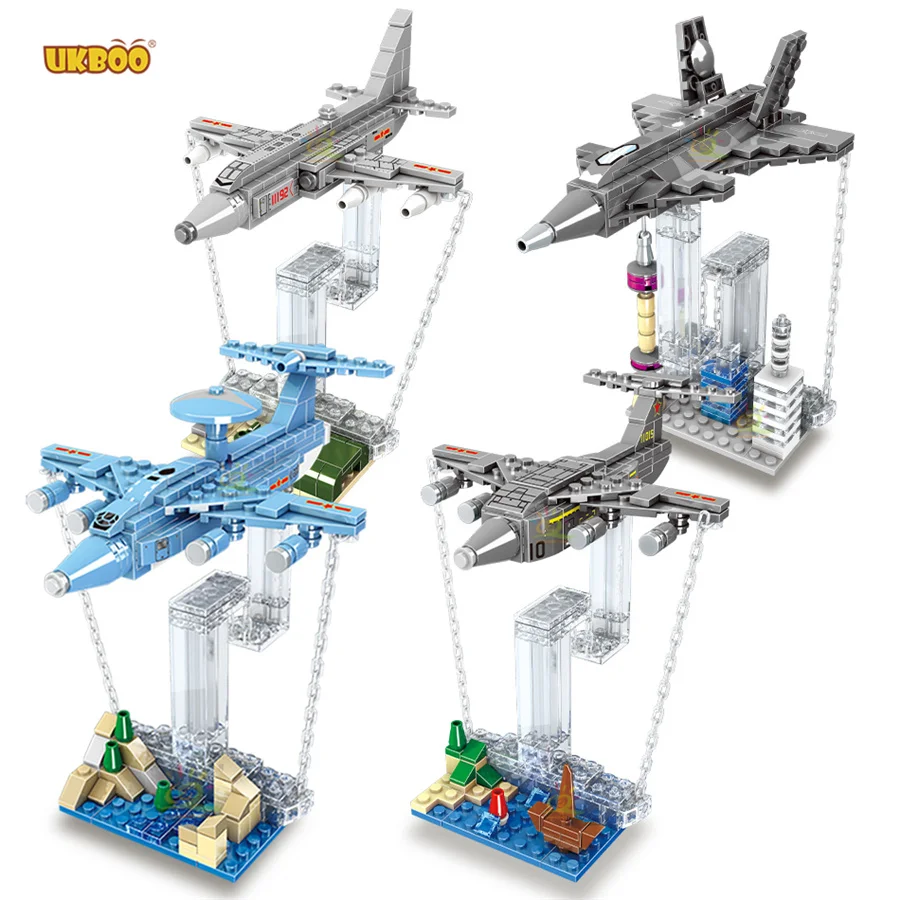 

785pcs Powerful Suspension Aircraft Models Ww2 Plane Military Airplane Soviet Army Us Armor Fighter Jets Kits Building Blocks
