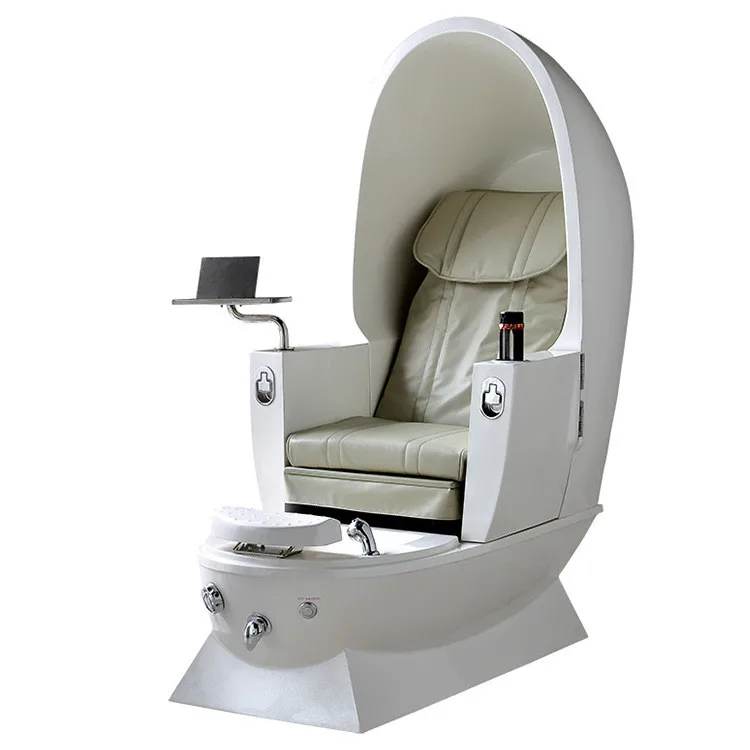 

Luxury Egg Shape Massage Beauty Furniture Pedicure Chair Spa Massage Chair for Sale Bellehome Hot Sale Pink Modern Luxury, White/pink