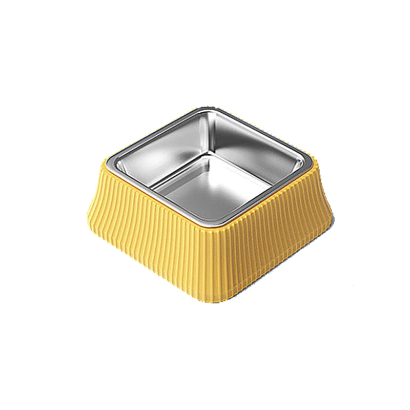 

Cat and dog water food bowl Anti-tipping and separable large stainless steel food bowl Roman column pet bowl supplies, Picture