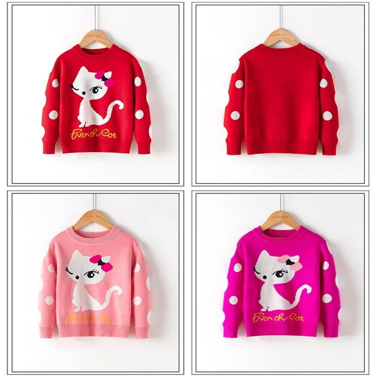 
Wholesale Multicolor Cotton Knitted Children Clothes Sweater 