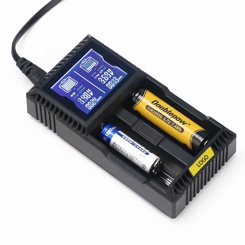 

Doublepow D2S lcd display universal 1.2v nimh nicd 3.2v lifepo4 3.7v li-ion 3.8v smart battery charger