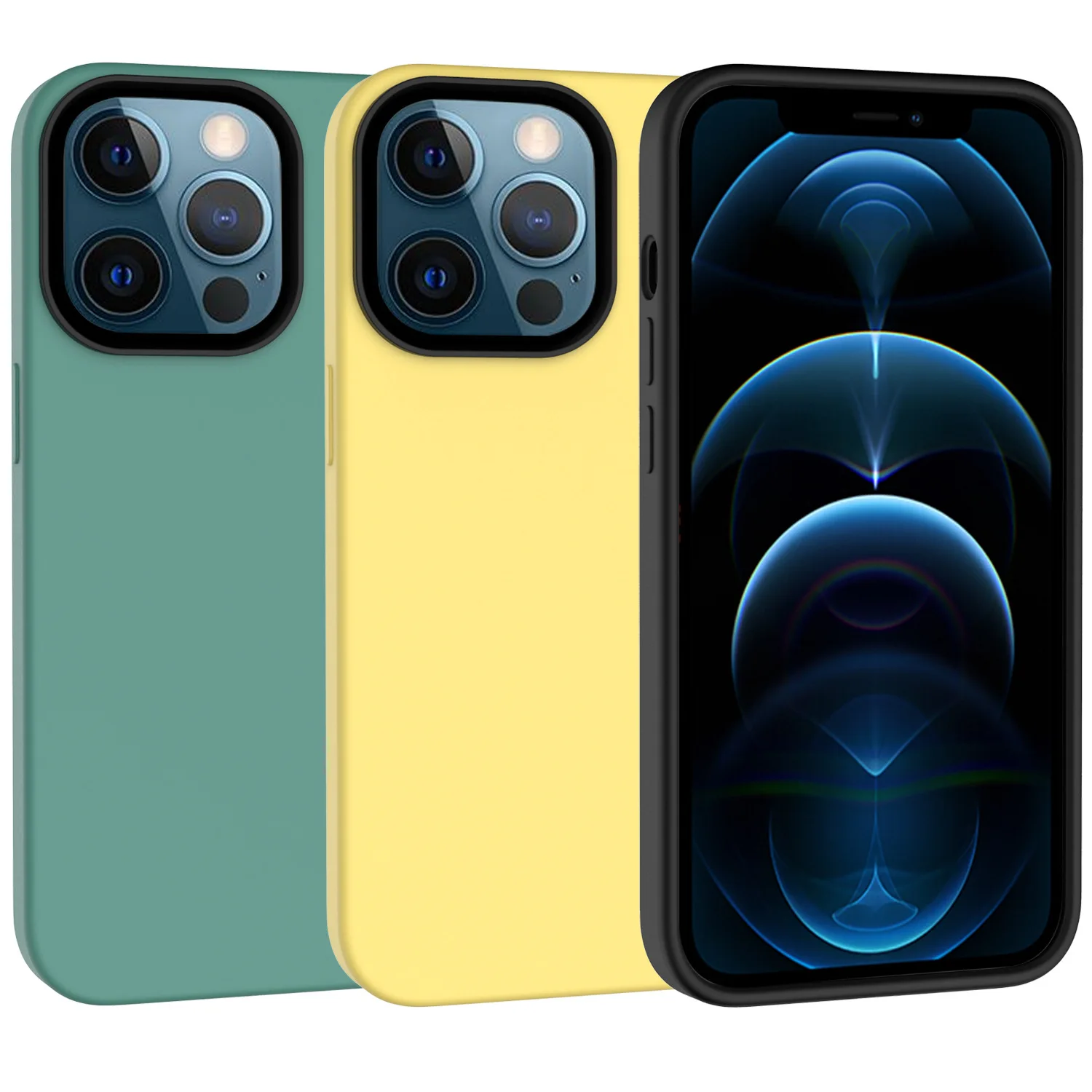 

Flannel all-inclusive liquid silicone phone case for iphone13 13Pro silicone phone case 11 12 13 Por Max, Multi