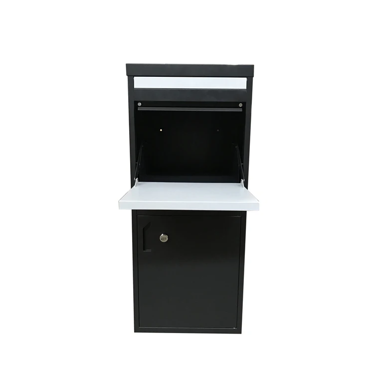 

Outdoor Home Packages Smart Stainless Steel Metal Parcel Post Letter Mail Drop Delivery Box, Dark grey, light green, light cream or customized