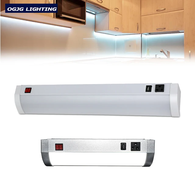 10w 15w 20w 25w 30w High brightness aluminum  kitchen under cabinet fitting pc cover display shelf linear led closet light