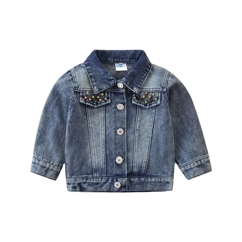 

Cross border children wear fall fashion denim jacket western style LOVE sequins jacket girls jackets for wholesale, As pic shows, we can according to your request also