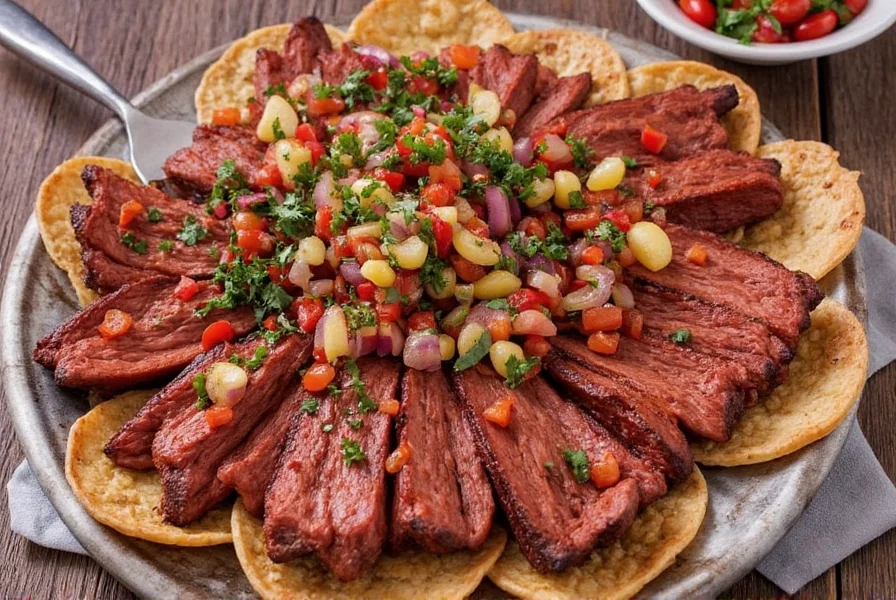 Final platter of Spanish grilled meats and sides