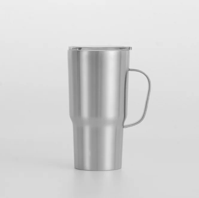 

304 stainless steel 30oz double wall coffee mugs travel with handle travel mug tumblers with handle