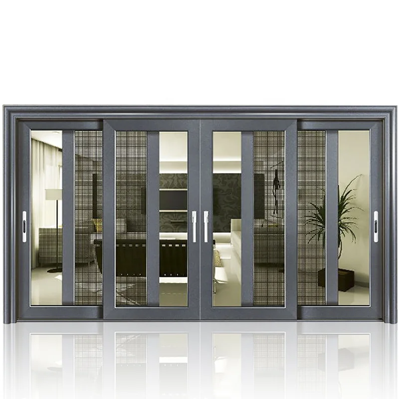 
Hot sale 40 series standard ALUMINIUM GLASS SLIDING DOOR doors glass interior sliding doors for office 