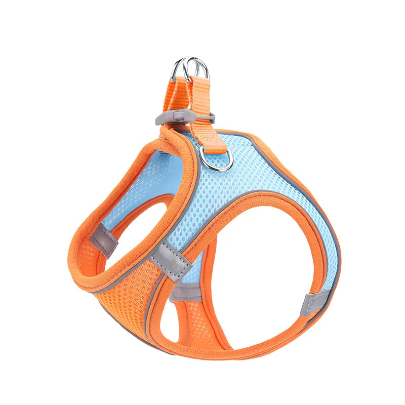 Pet Dog Harness Pet Leash for Cats Adjustable Reflective Puppy Harness Vest With Rope Walking Designer Dog Collar Leashes