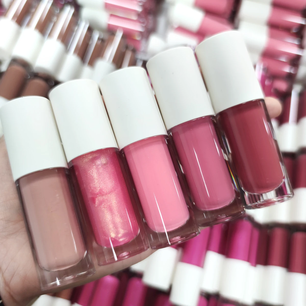 

vendor custom brand lip gloss moisture lip plumper multi color lip gloss