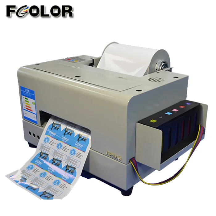 Fcolor Digital Color Label Printer Roll To Roll Sticker Machine Clear ...