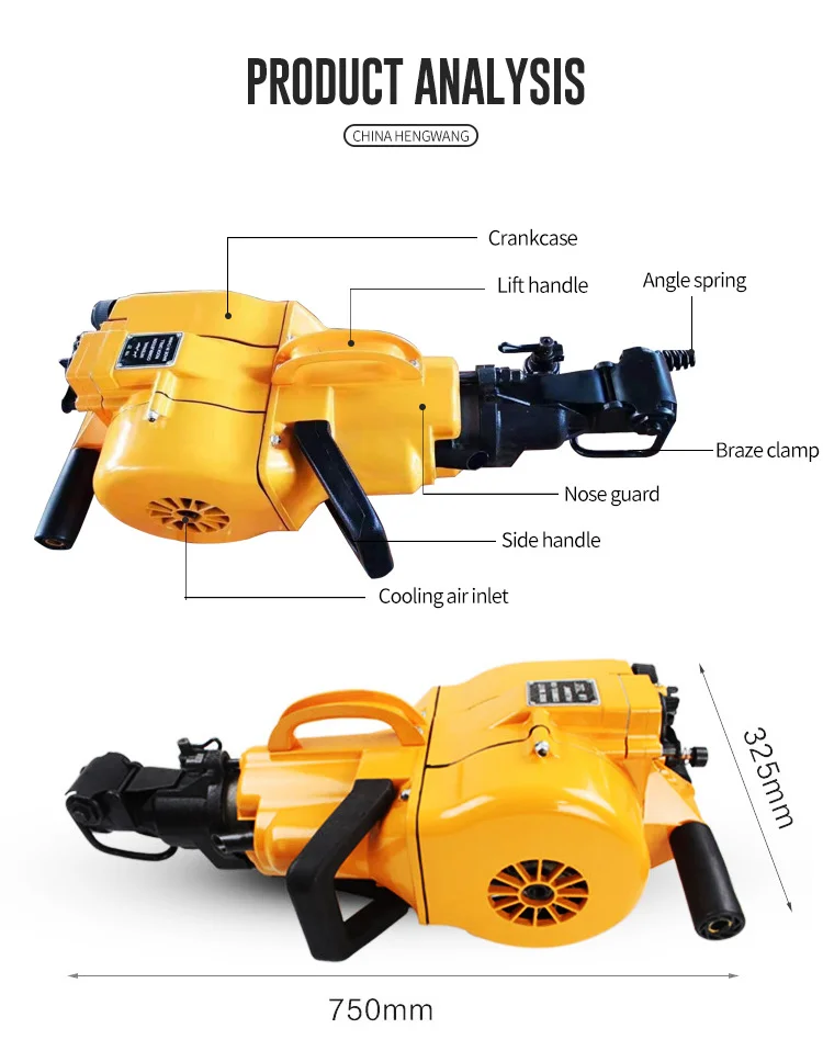 Portable Yn27c Gasoline Powered Jack Hammer Yn27 Petrol Rock Drills For