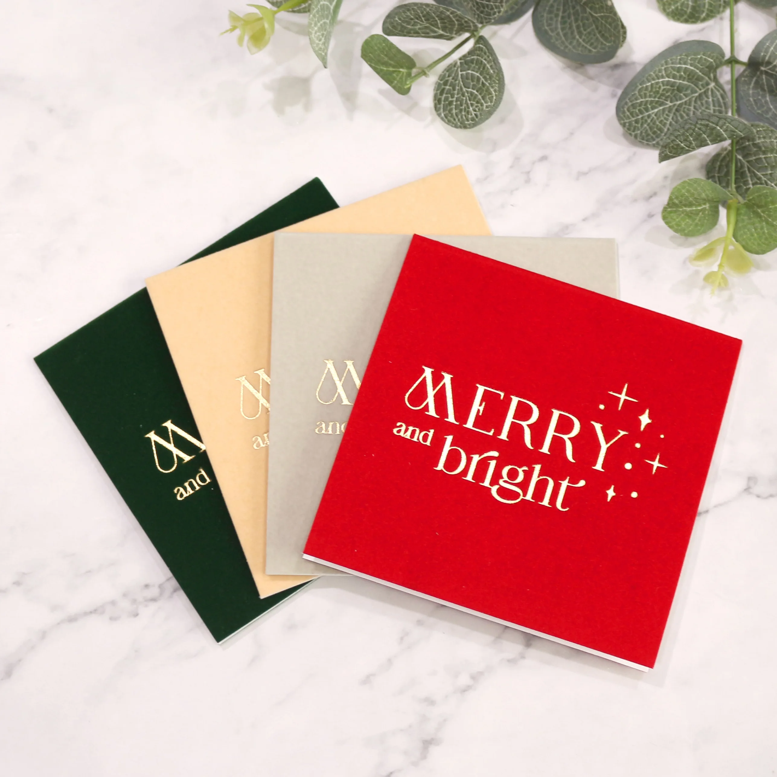 

Customized Colorful Hot Stamping Velvet Invitations with Envelopes Wedding Invitations