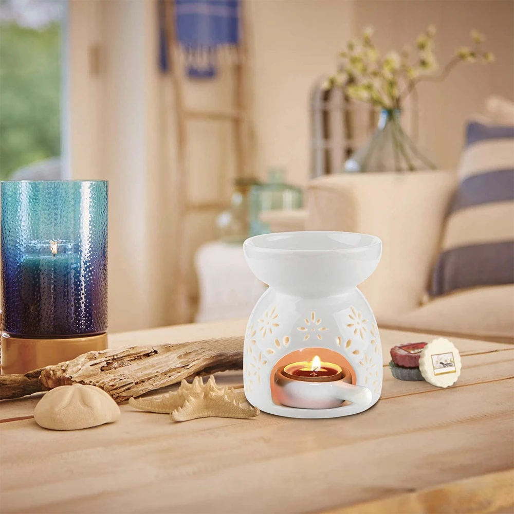 Ceramic Tealight Candle Holder Essential Oil Incense Aroma Diffuser