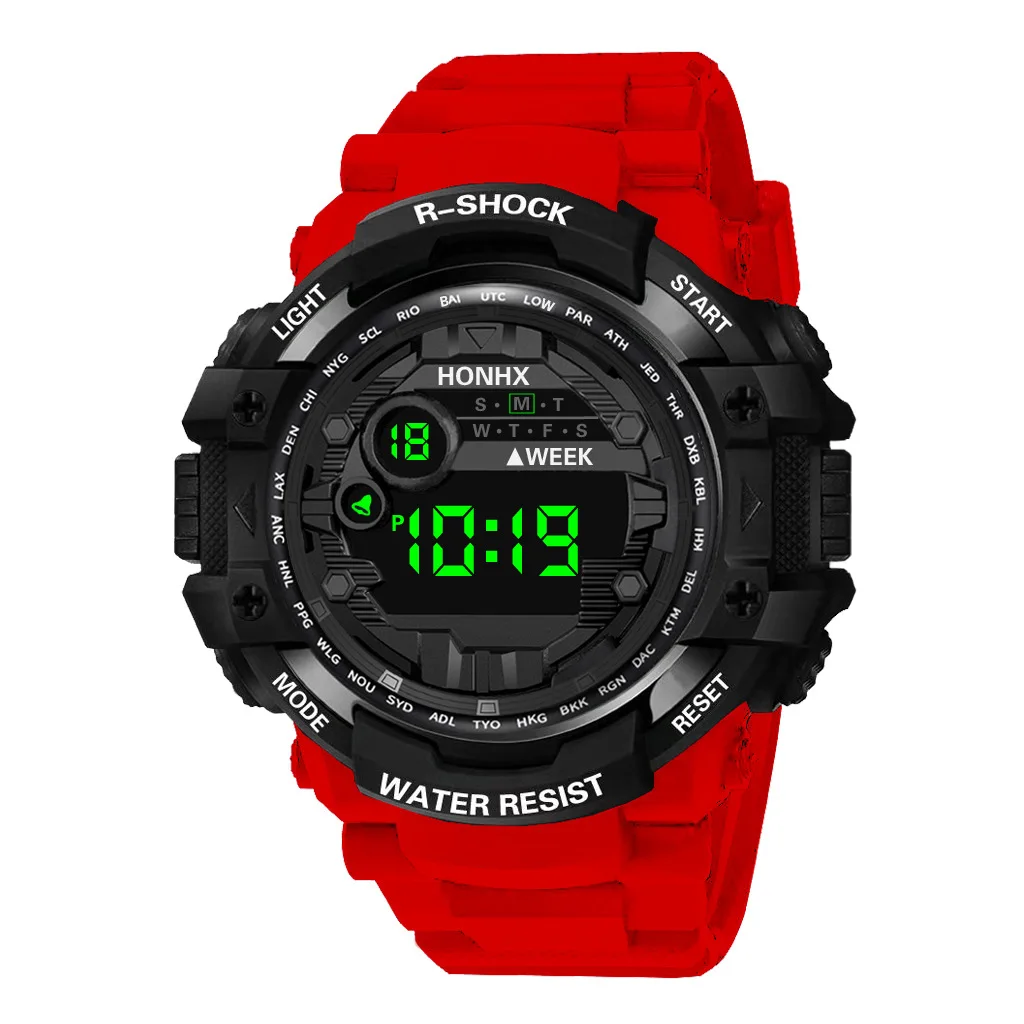 

factory wholesale LED men sport digital watch sport wrist men wristwatch HONHX 53-66F, Picture