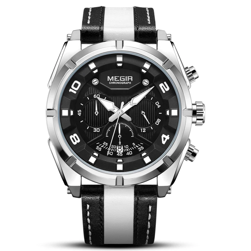 

The spirits of megir men's sports watch chronograph relogio masculino